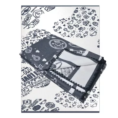 Blanket cotton dis.8 dark gray TM Yaroslav